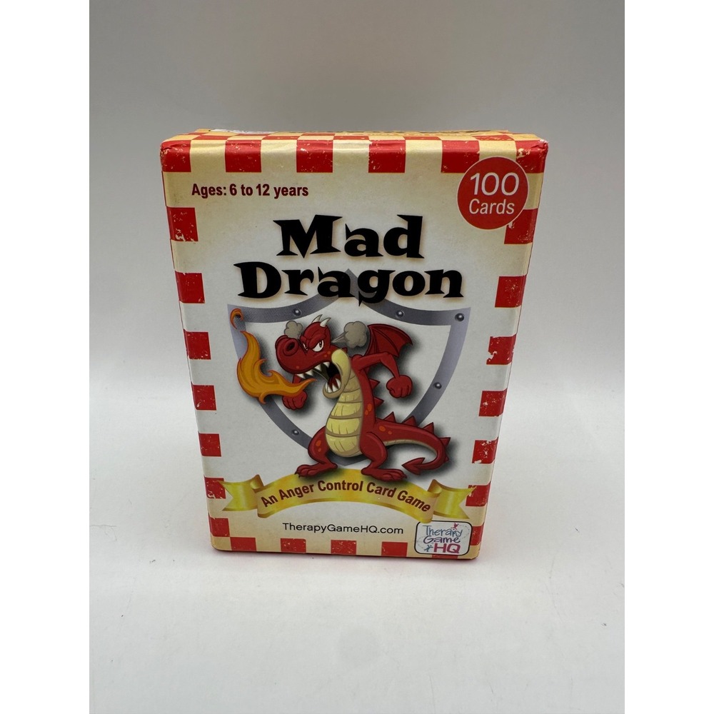Mad Dragon An Anger Control Card Game COMPLETE Ages 6-12 Therapy Game HQ
